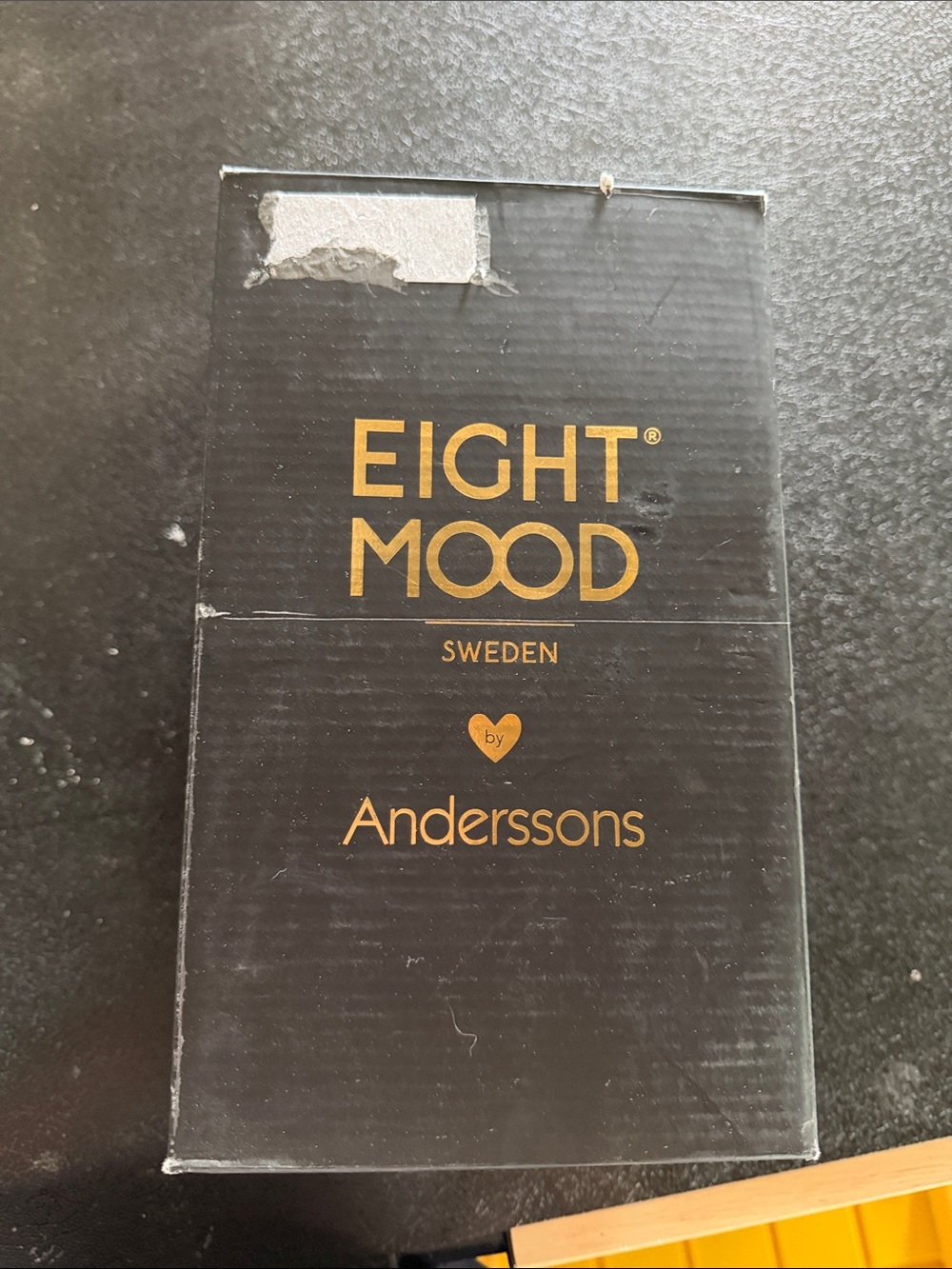 EIGHT MOOD by Anderssons Sweden Silver Vase  - Black & Gold